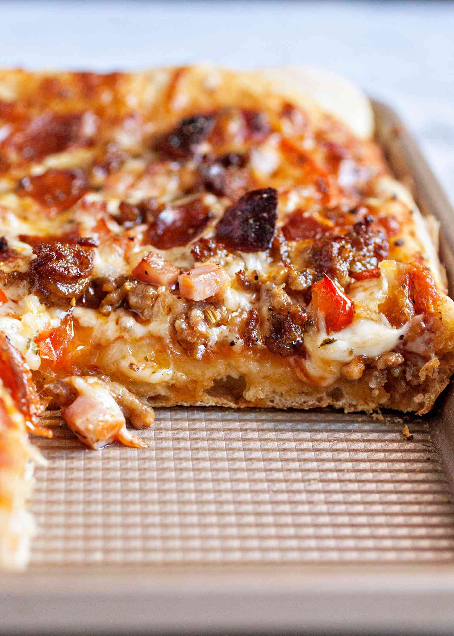 Sheet Pan Pizza with Sausage