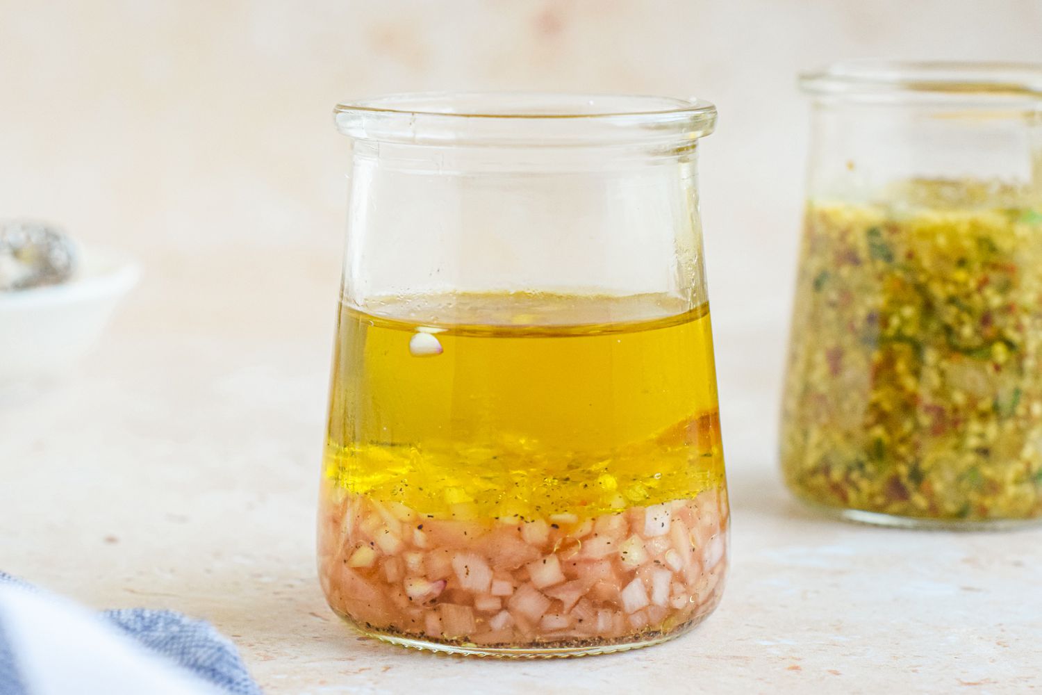 Jar of Sherry-Shallot Vinaigrette