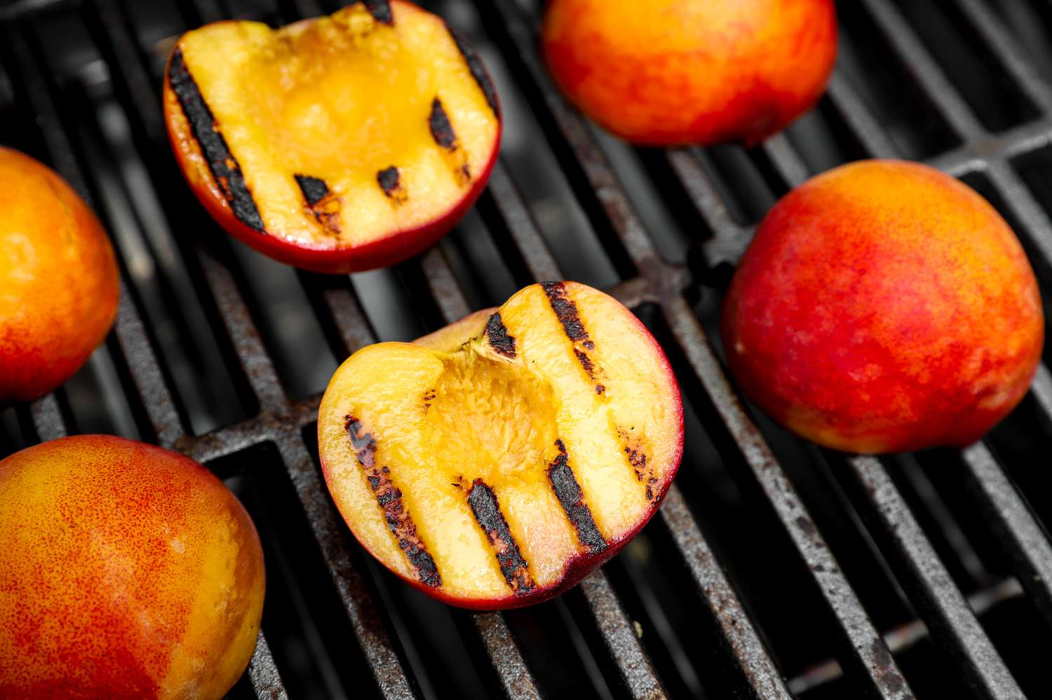 Grilled peaches
