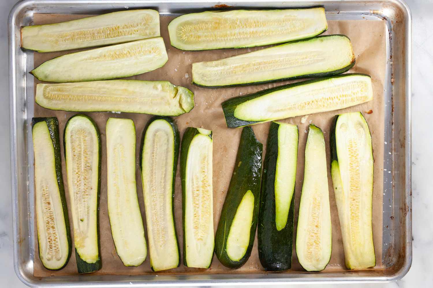 Roasted eggplants and zucchini
