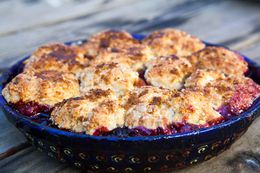 Apricot Berry Cobbler