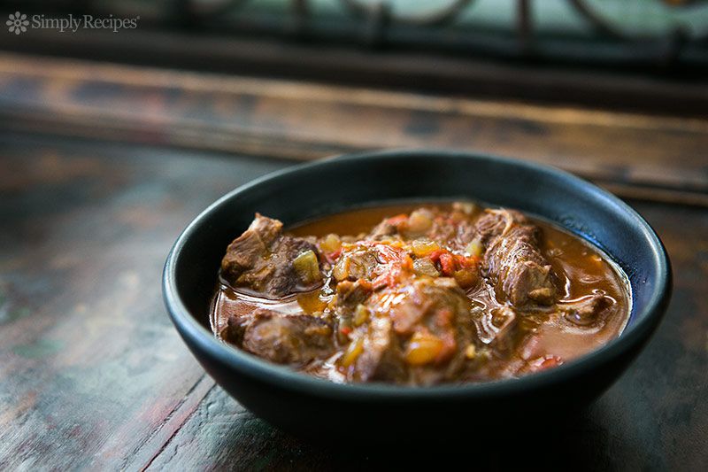 Basque Lamb Stew in Bowl