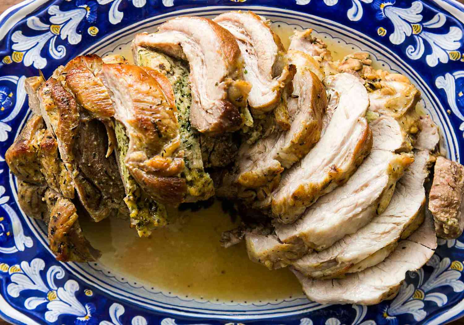Braised Stuffed Pork Shoulder