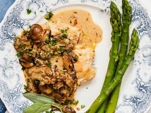Chicken with Mushroom Sage Sauce