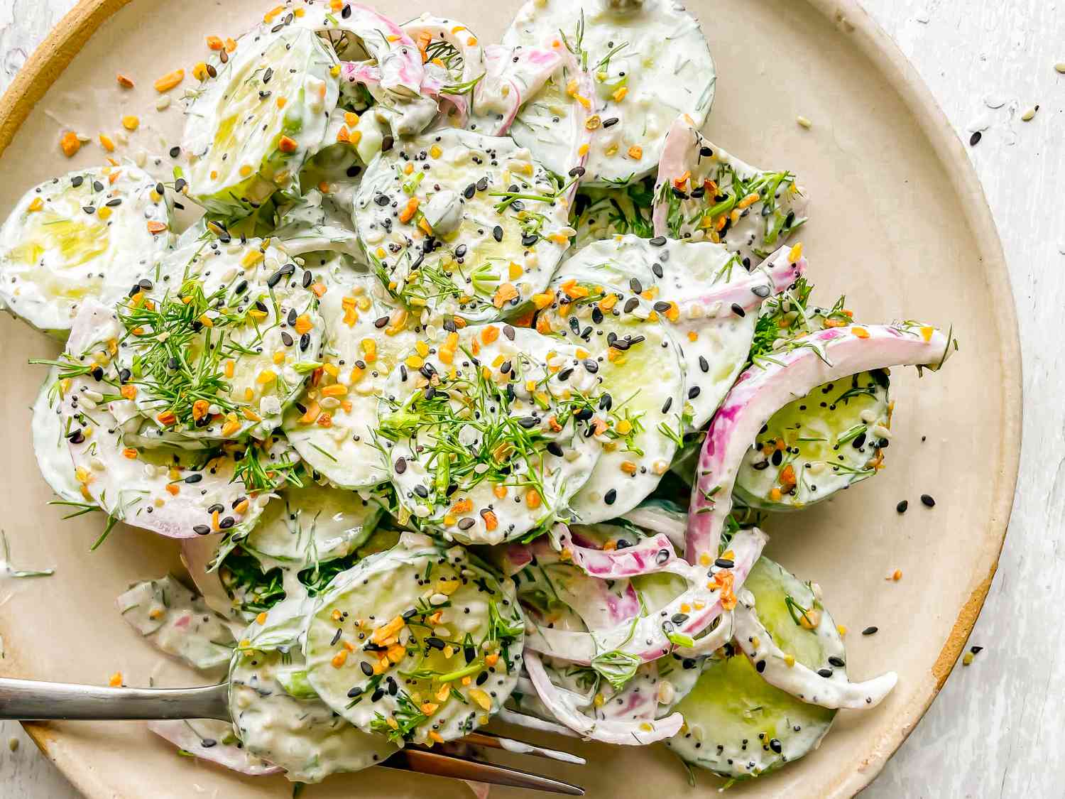 Everything Bagel Cucumber Salad