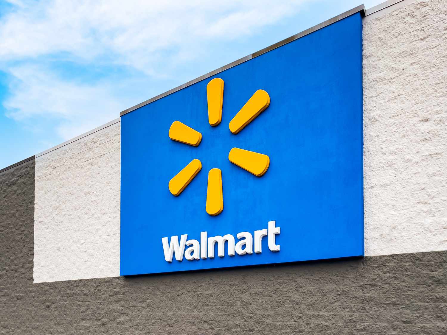 Walmart store sign and logo