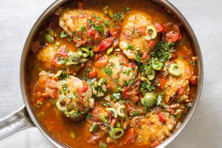 Basque-Style Chicken with Peppers and Olives