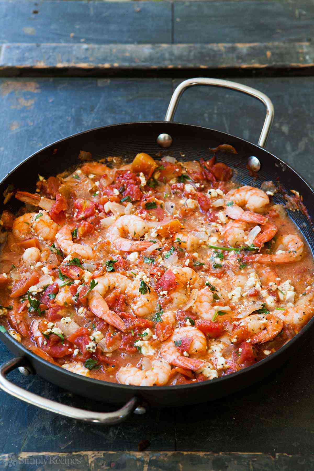 Baked Shrimp with Tomato and Feta