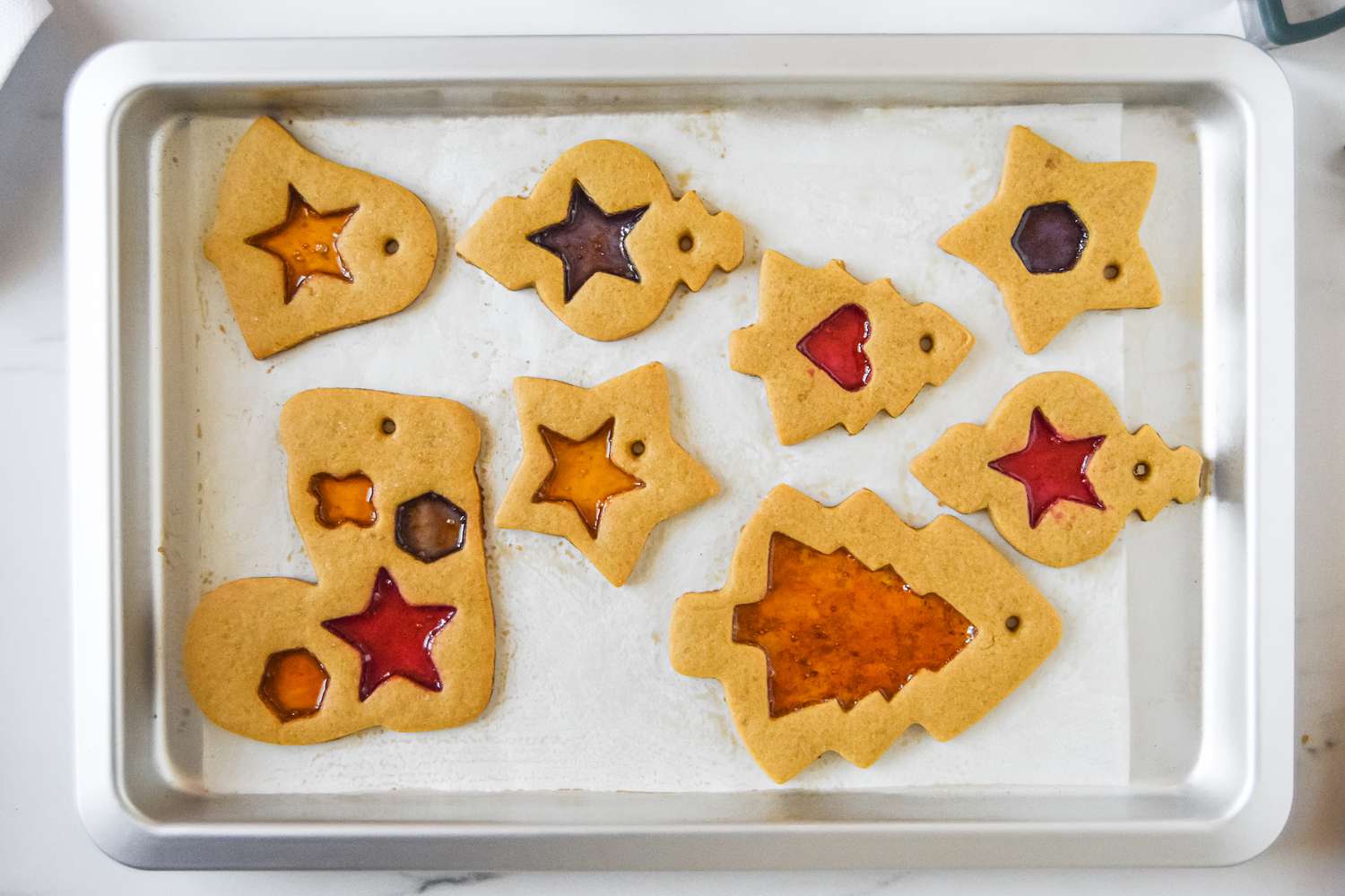 Baked Stained Glass Cookies