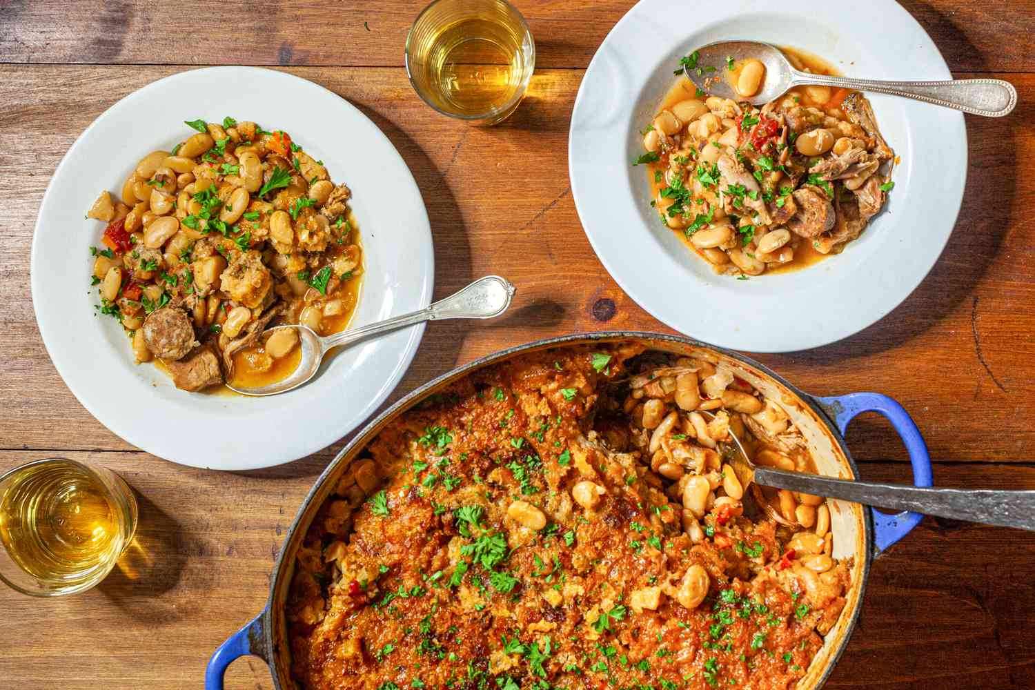 Cassoulet served for two.