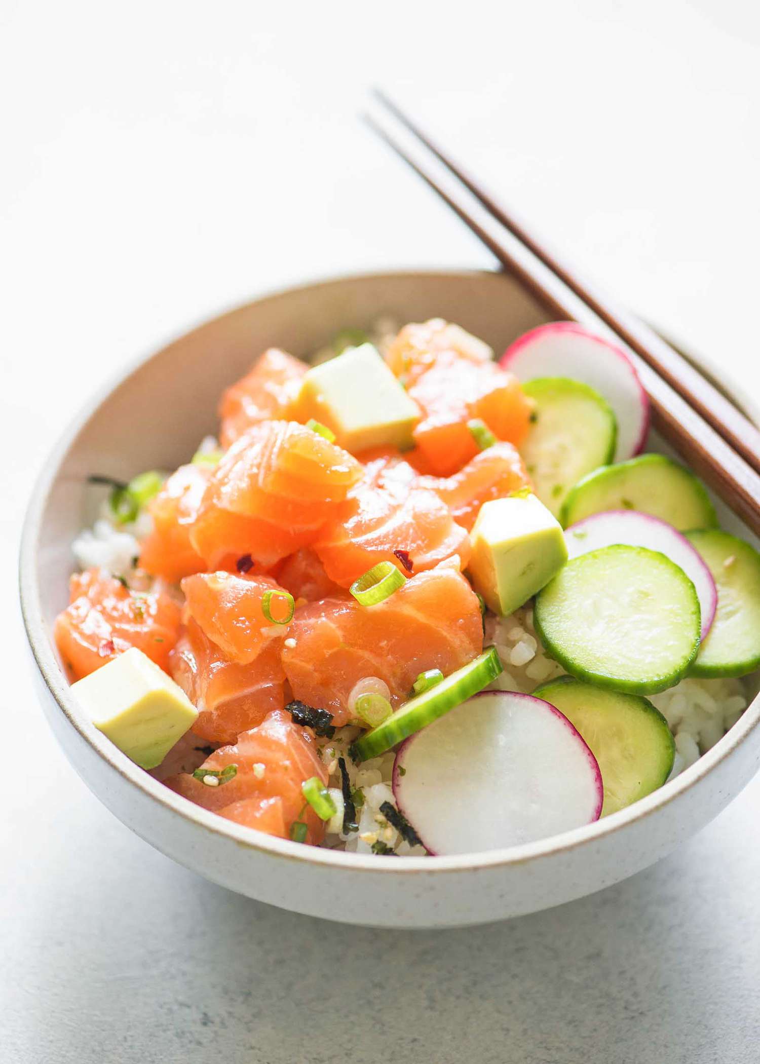 Salmon Avocado Poke Bowl