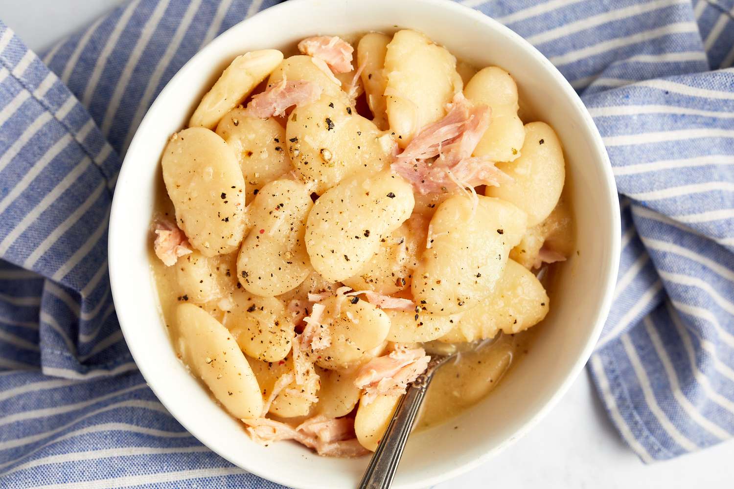 Creamy Southern Lima Beans in a Bowl