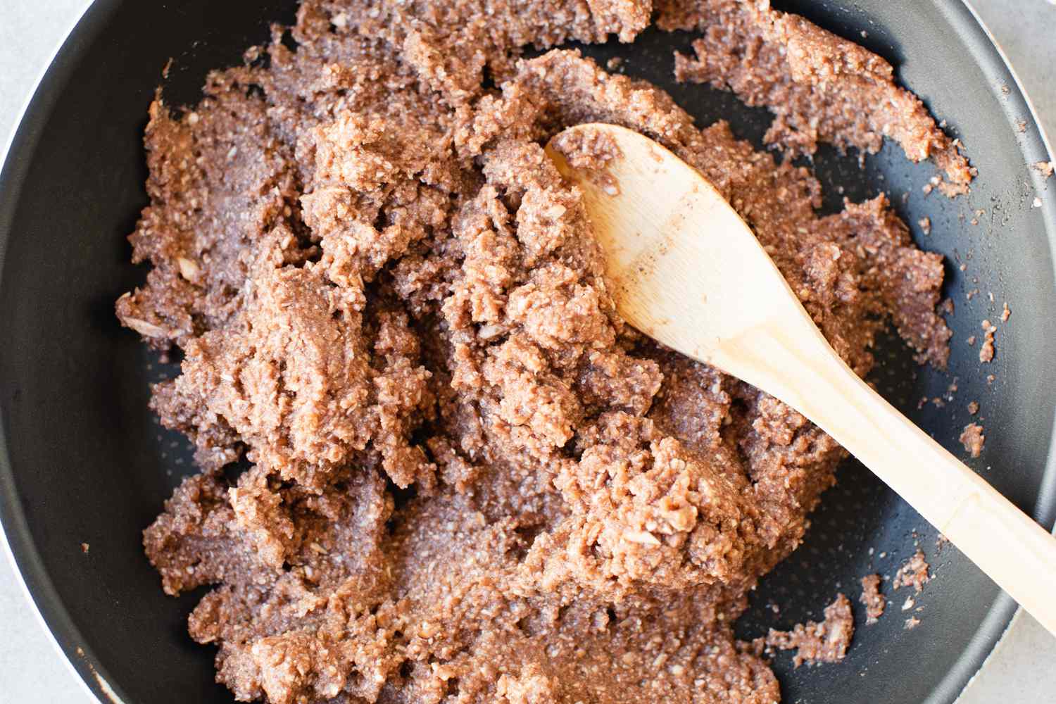 Minced Mushroom Cooked on a Skillet 