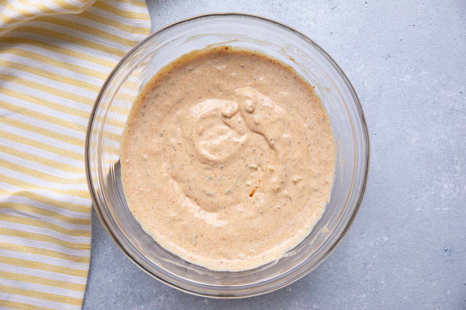Bowl of Remoulade for Po' Boy Recipe 