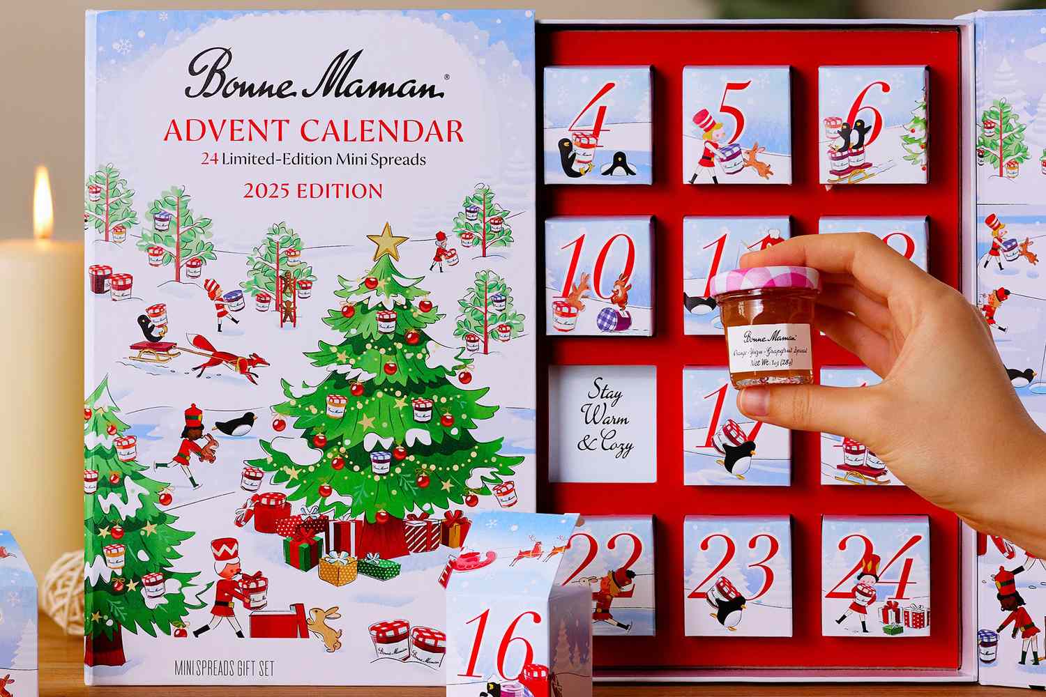 Bonne Maman Advent Calendar 2025 Edition with mini jam jars