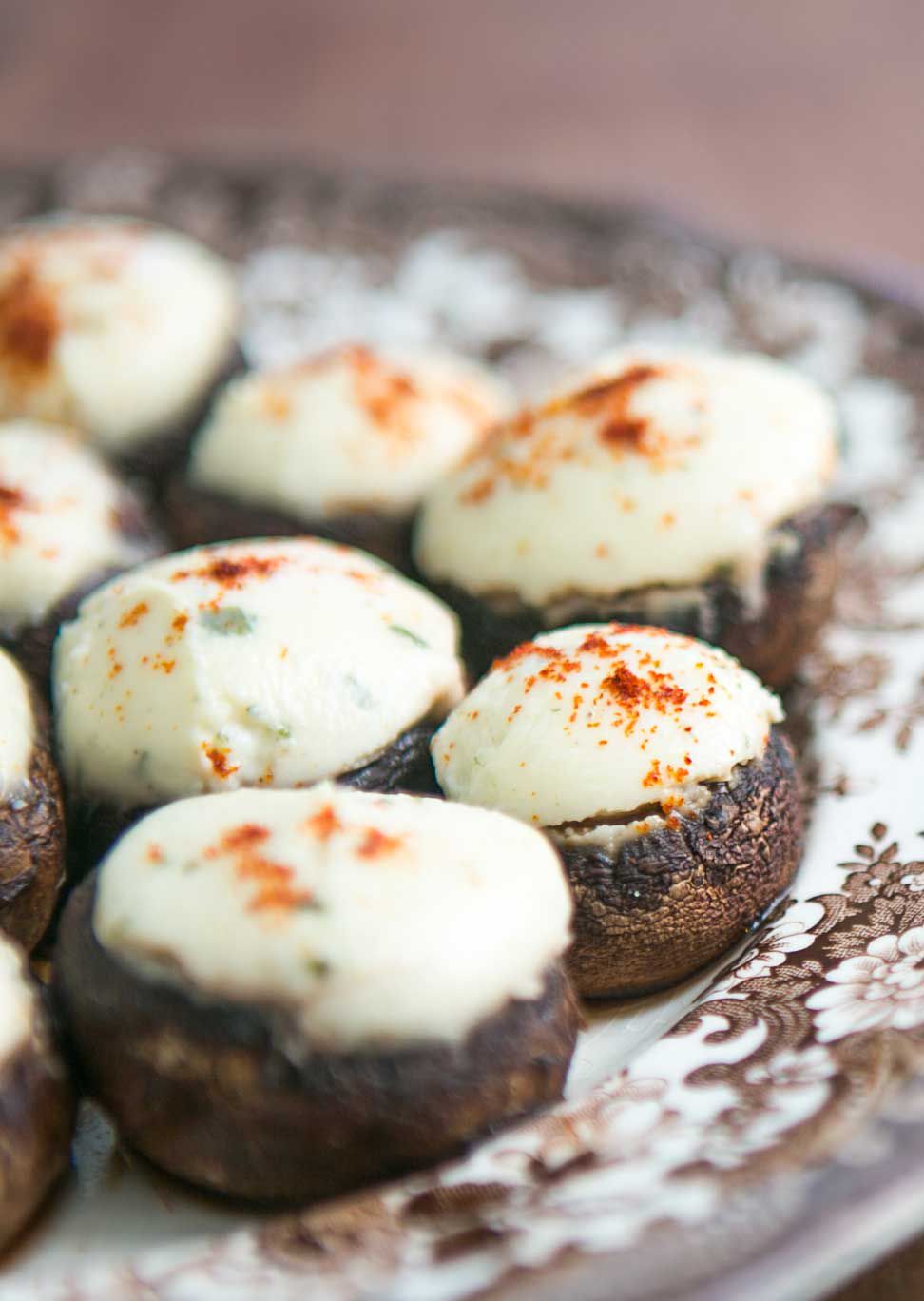 Boursin Stuffed Mushrooms
