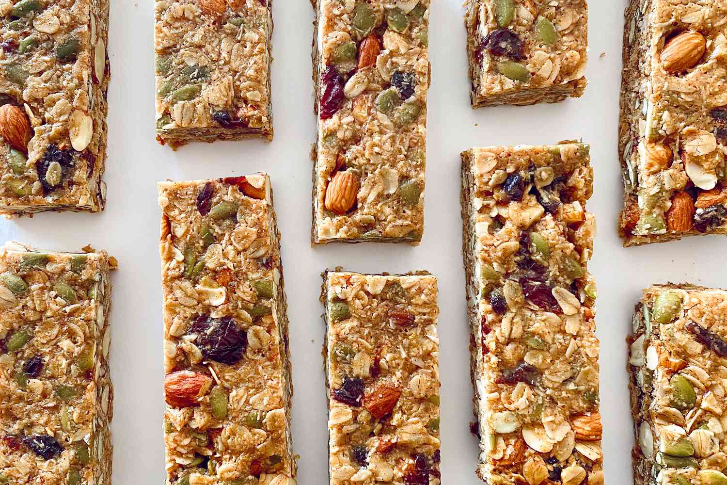 Overhead view of Chewy Granola Bars.