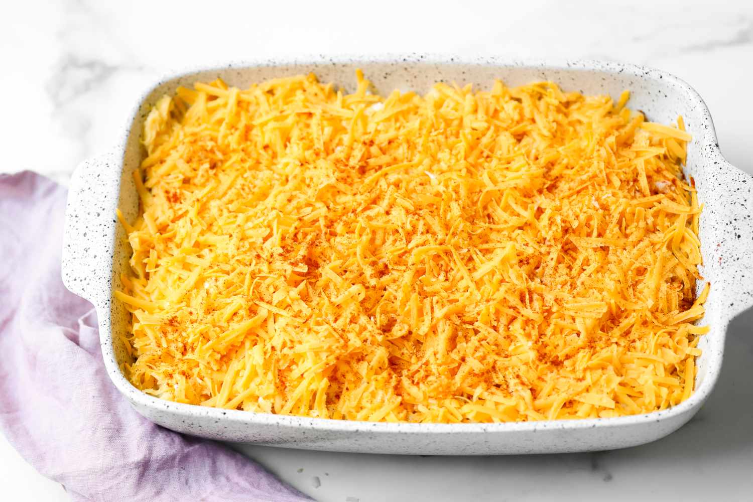 Trinidadian Macaroni Pie Topped with Cheese 