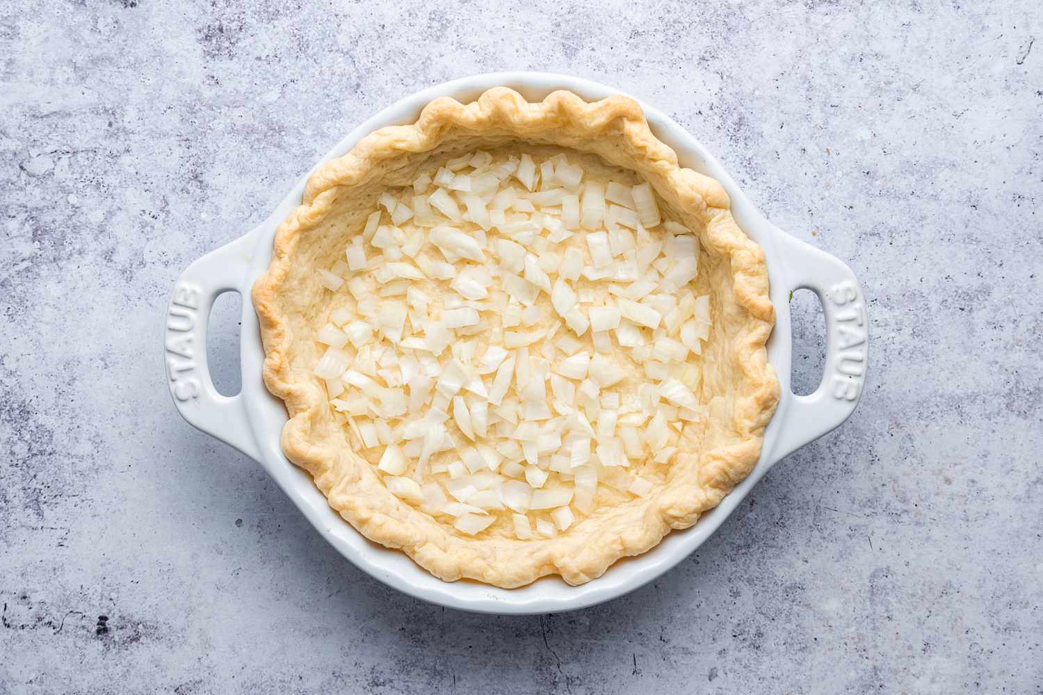 Chopped Onions Added Tomato Pie Crust