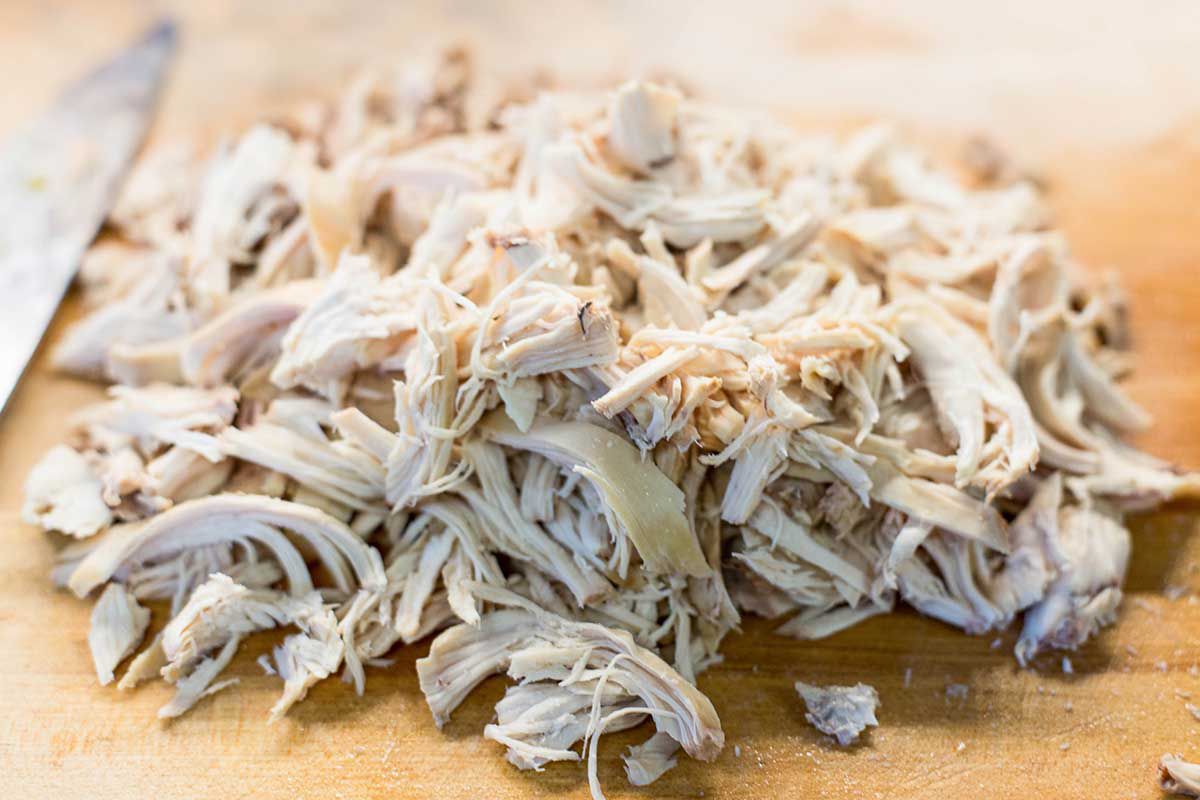 Shredded chicken for instant pot soup.
