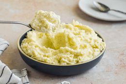 Perfect Mashed Potatoes on a Spoon and More in the Bowl