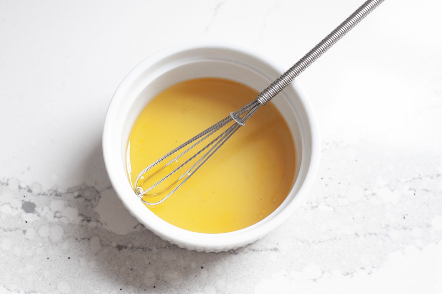 Bowl of Dressing for Roasted Tomatoes Recipe