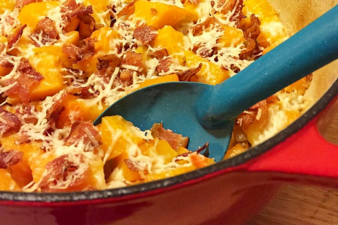 Baked Farro and Butternut Squash