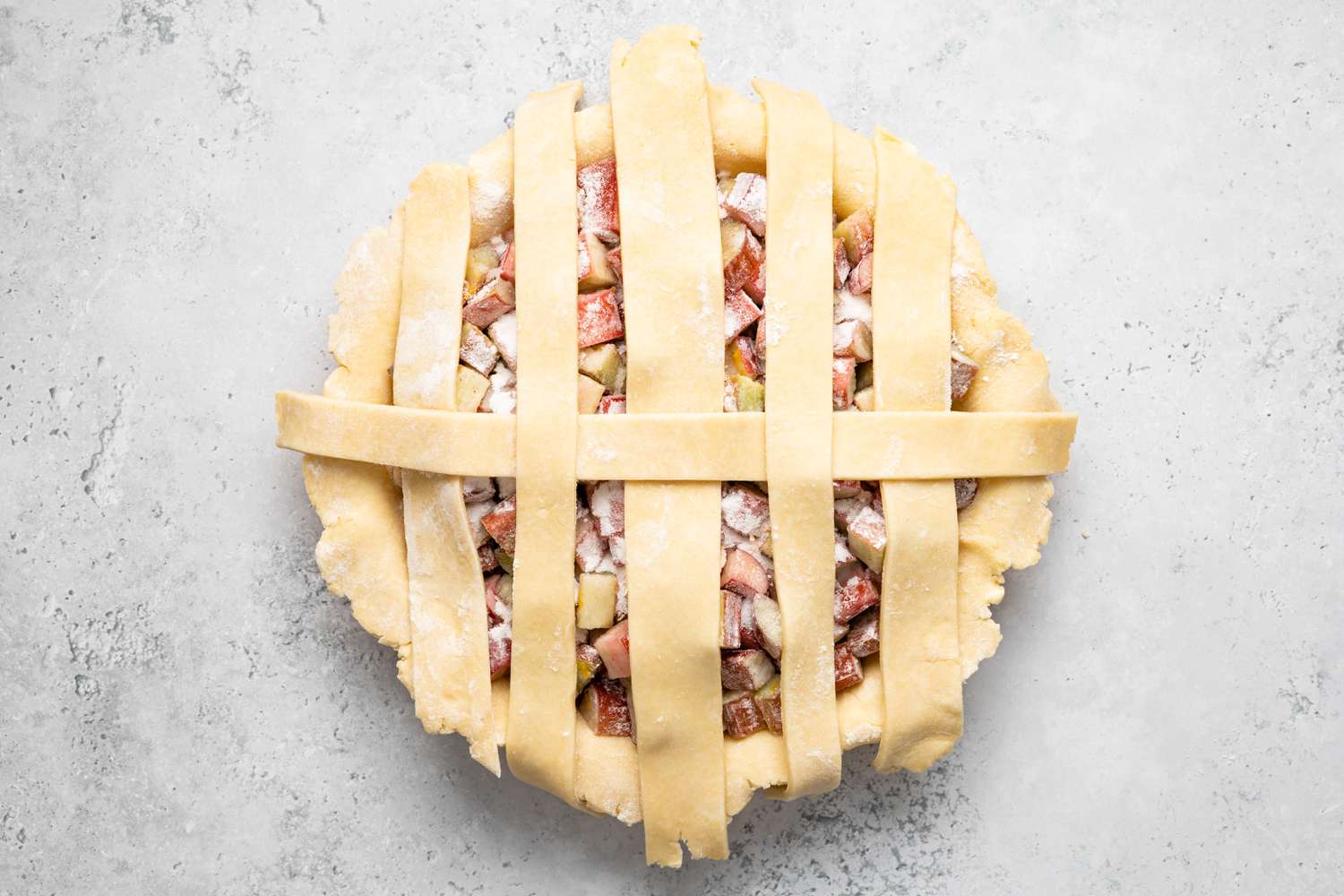 Lattice for Rhubarb Pie Recipe