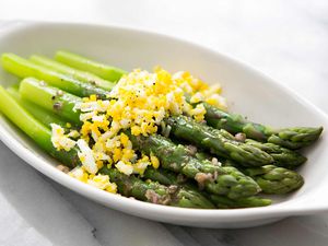 Asparagus Eggs Caper Vinaigrette