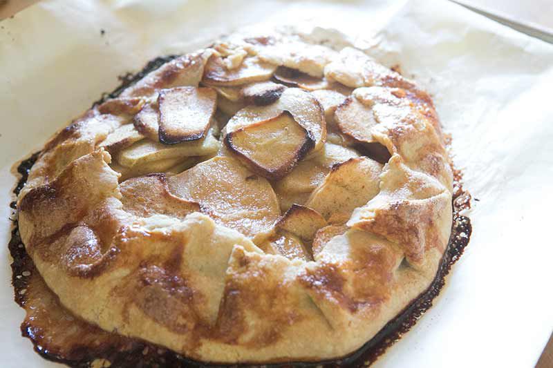 baked apple crostata or apple crostini 