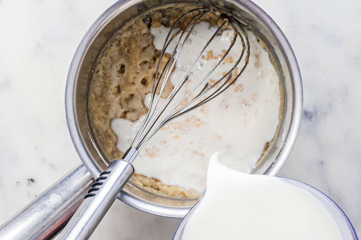 Easy béchamel for vegetarian moussaka