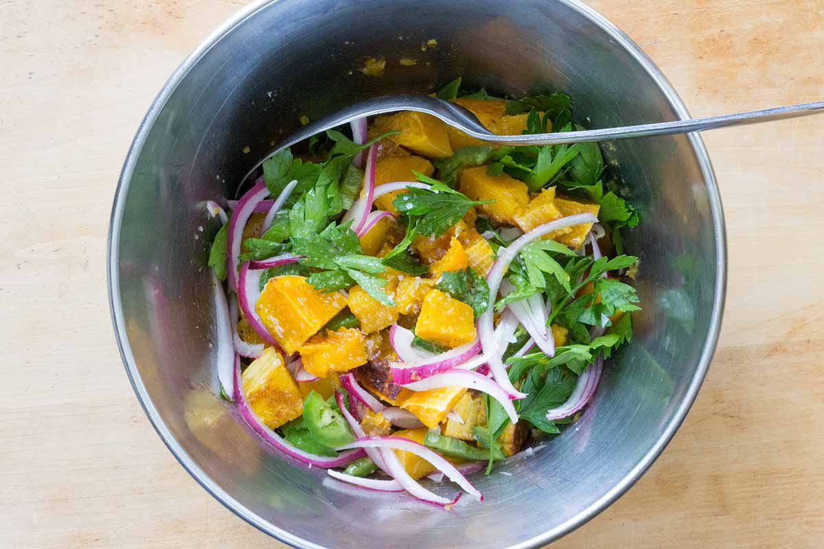 Roasted Eggplant and Squash with Tahini-Yogurt Sauce