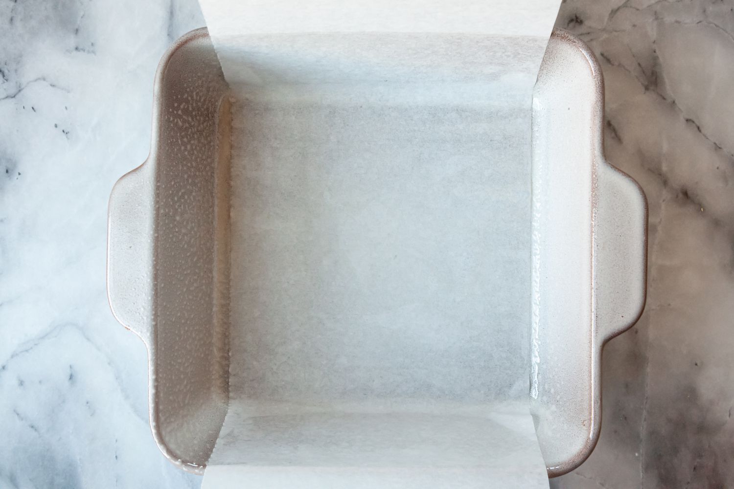 Parchment Paper in Pan for Rice Krispies Treats Recipe