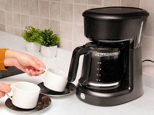 Coffee maker on a kitchen counter