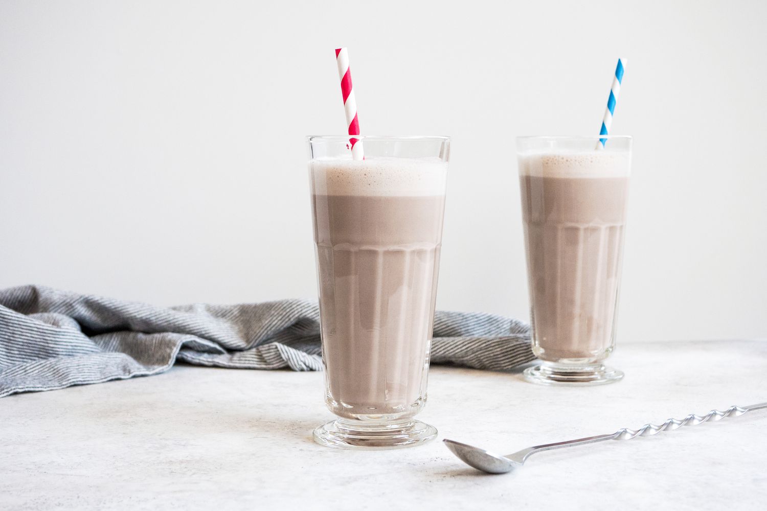 Two Glasses of Classic Egg Cream