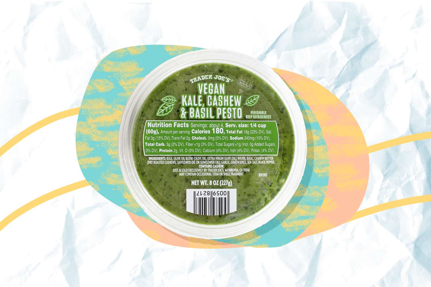 Trader Joe's kale, cashew, basil pesto