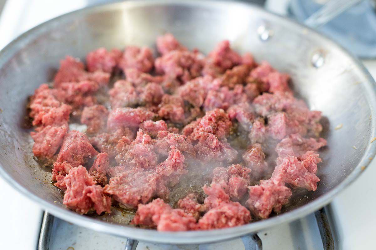 Joe's Special Scrambled Eggs with Spinach, Beef, and Mushrooms