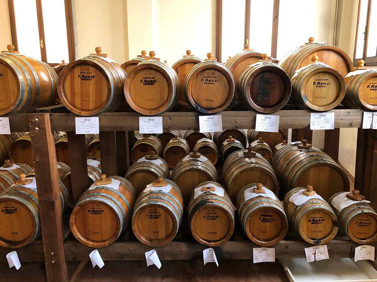 Barrels for aging traditional balsamic vinegar