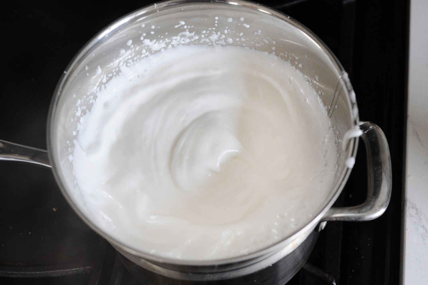 Easiest Frosting Recipe You’ll Ever Make in a metal bowl.