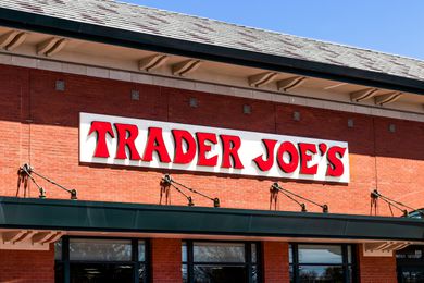 Trader Joe's sign over a storefront