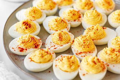 Deviledeggs on a plate