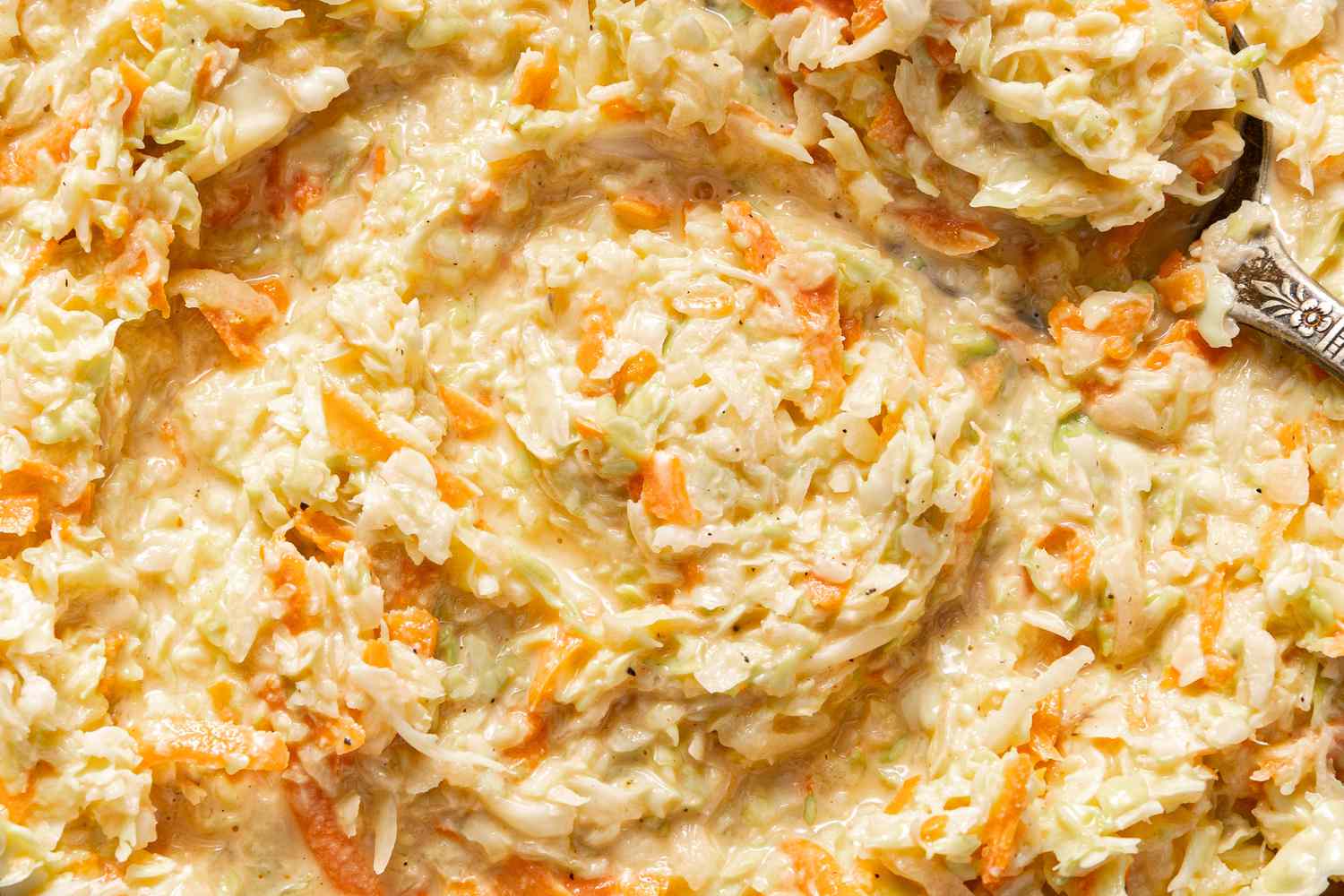 copycat kfc coleslaw (close-up)