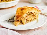 Homemade Apple Pie on Plate with Fork