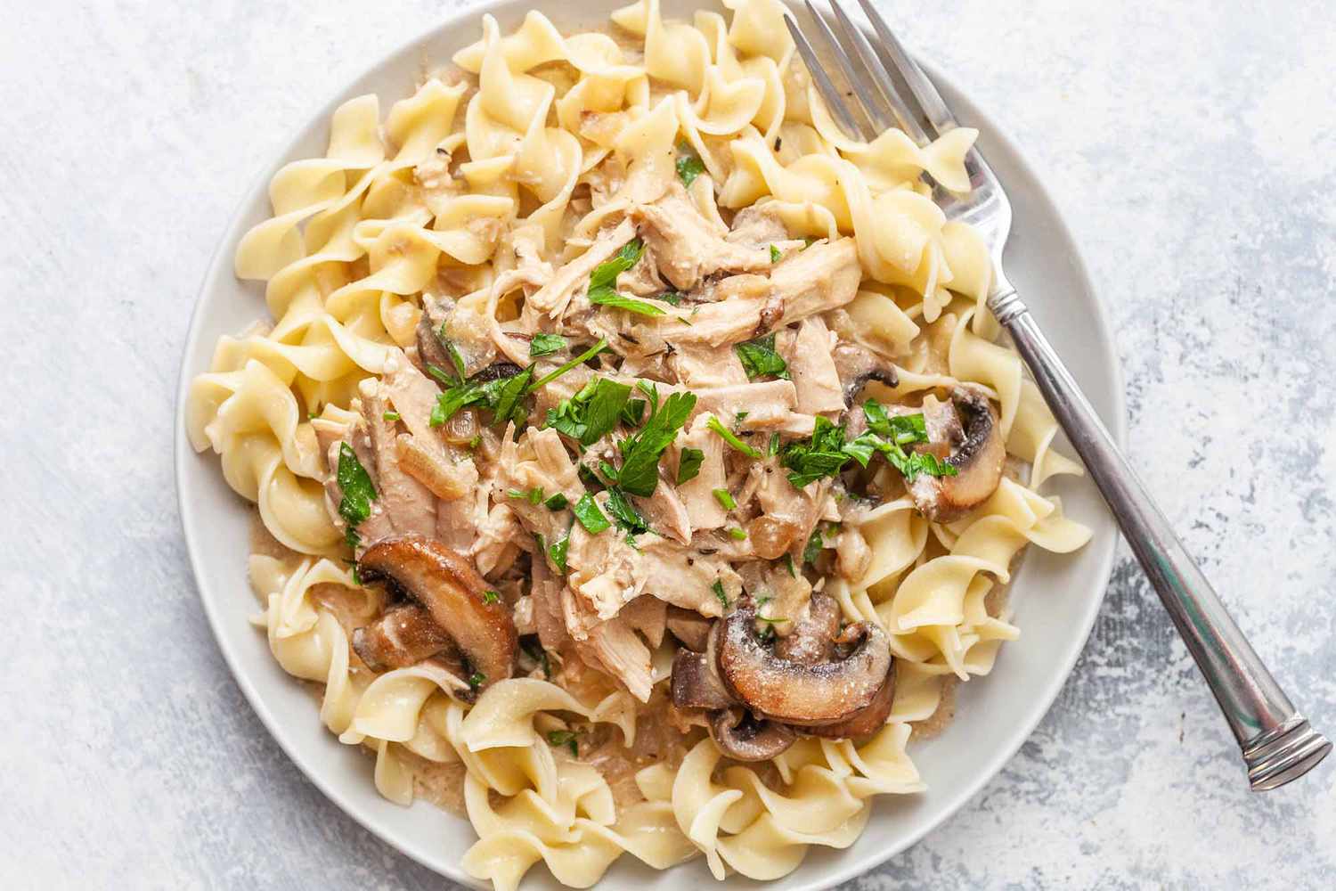 Homemade Chicken Stroganoff Recipe serve the chicken stroganoff