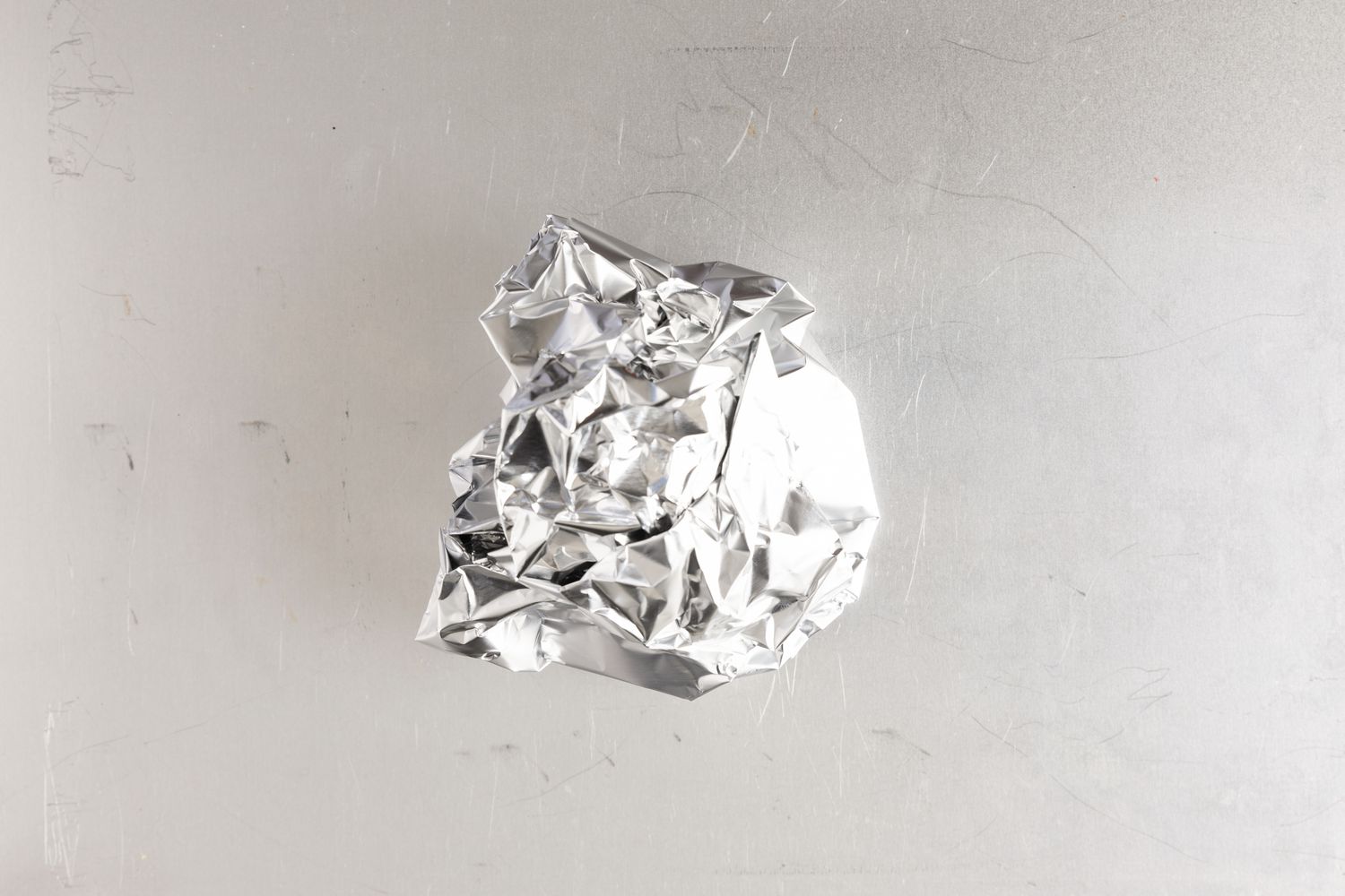 Garlic wrapped up in a foil ball