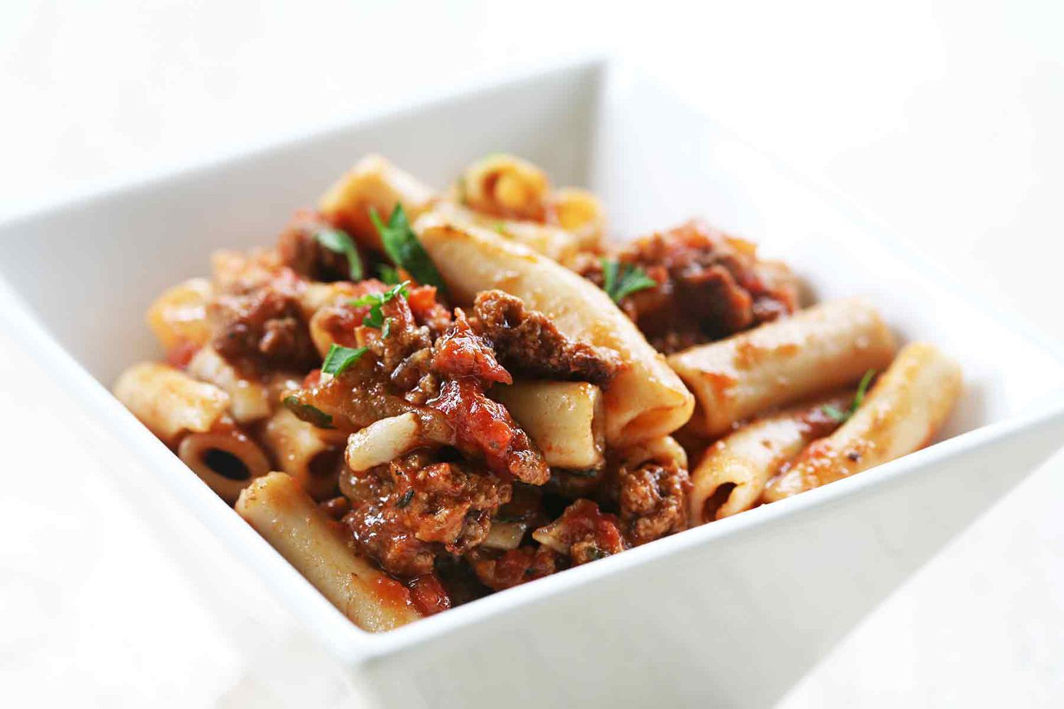 Penne Pasta with Meat Sauce