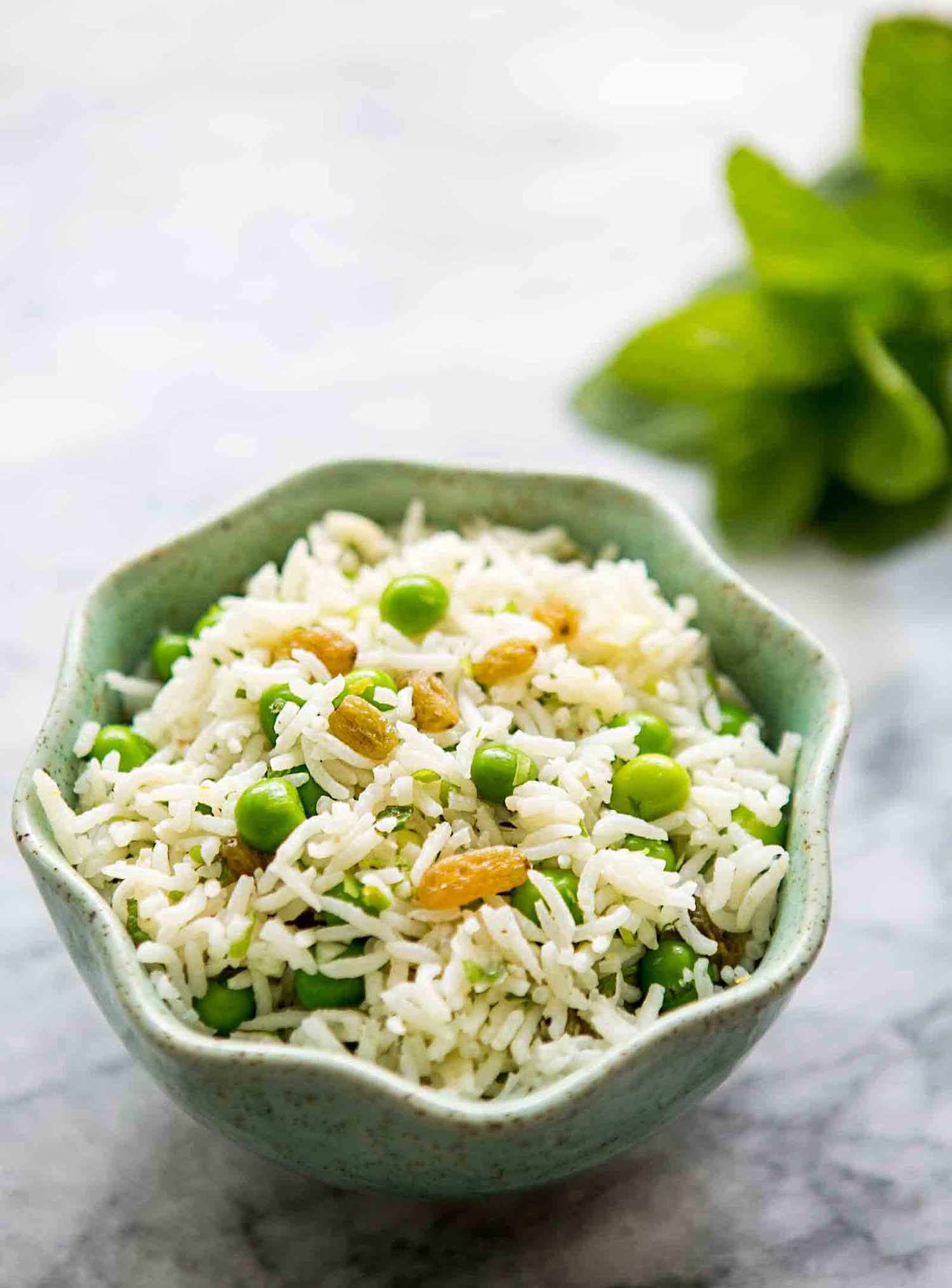 Basmati Rice Salad with Peas and Mint