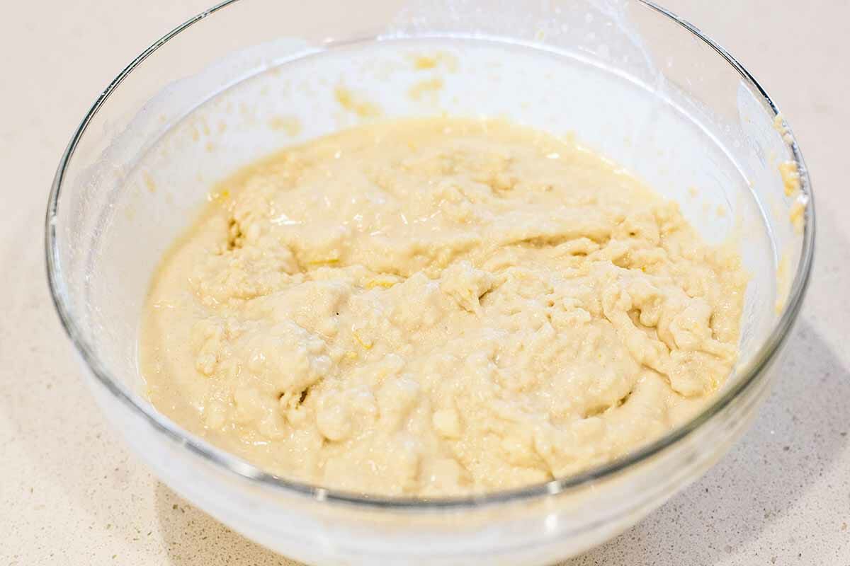 Fresh Cherry Cobbler Recipe add the milk and vanilla