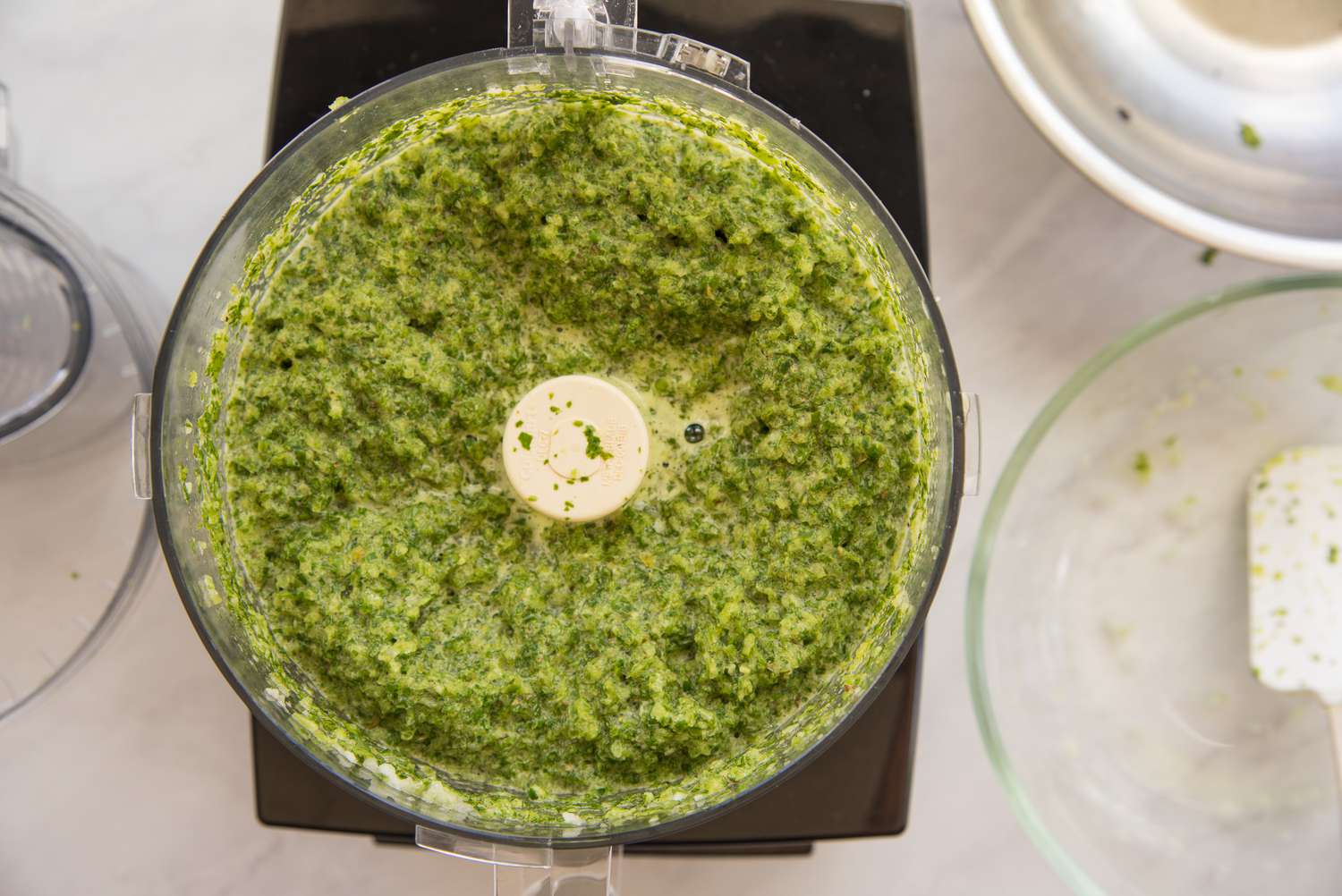 Blend Everything for Recaito in Food Processor