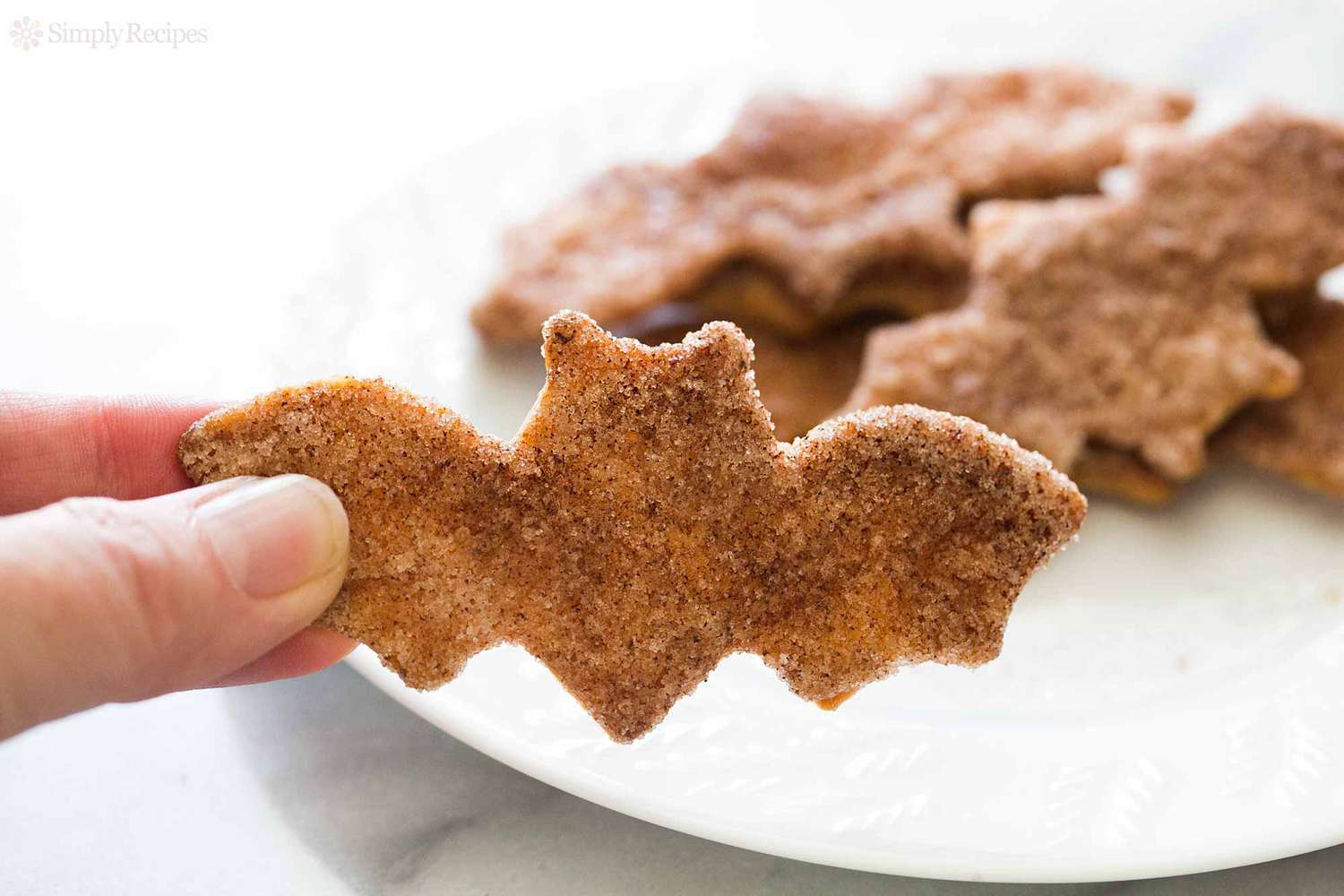 Spooky Cinnamon Sugar Tortilla Crisps